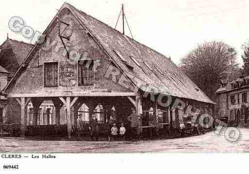 Ville de CLERES, carte postale ancienne