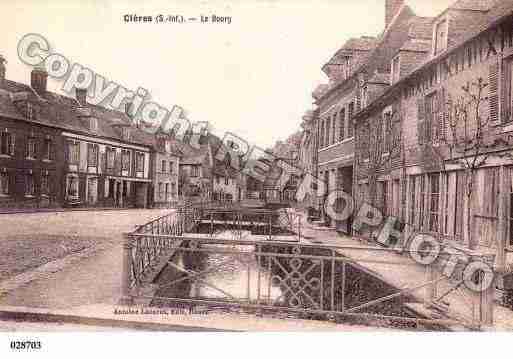 Ville de CLERES, carte postale ancienne