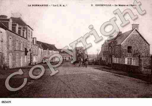 Ville de COUDEVILLE, carte postale ancienne