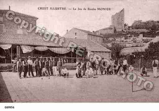 Ville de CREST, carte postale ancienne