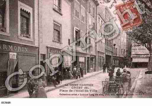 Ville de CREST, carte postale ancienne