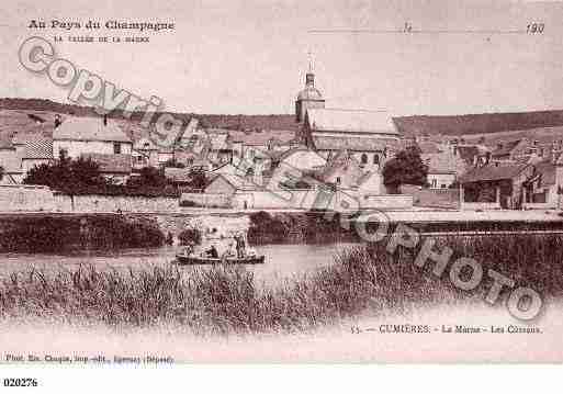 Ville de CUMIERES, carte postale ancienne