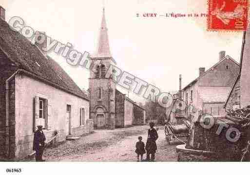 Ville de CUZY, carte postale ancienne