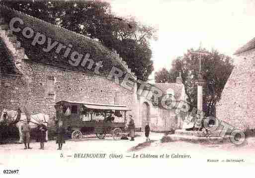 Ville de DELINCOURT, carte postale ancienne