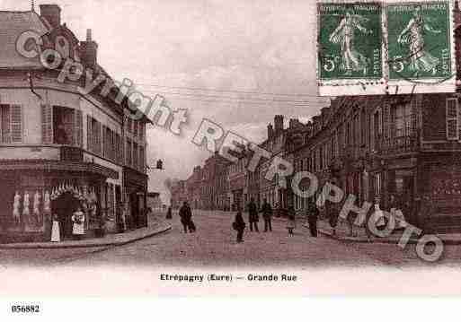 Ville de ETREPAGNY, carte postale ancienne