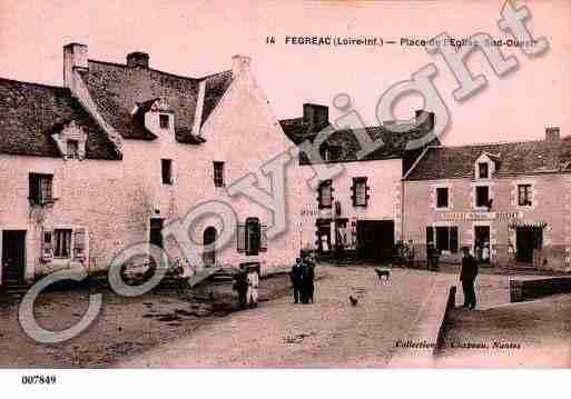 Ville de FEGREAC, carte postale ancienne