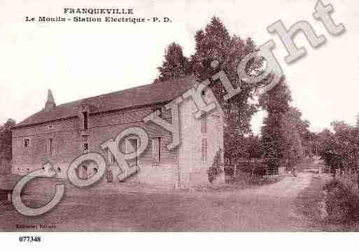 Ville de FRANQUEVILLE, carte postale ancienne