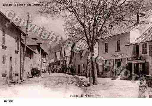 Ville de GAVET, carte postale ancienne