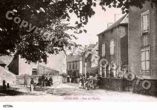 Ville de GENELARD, carte postale ancienne