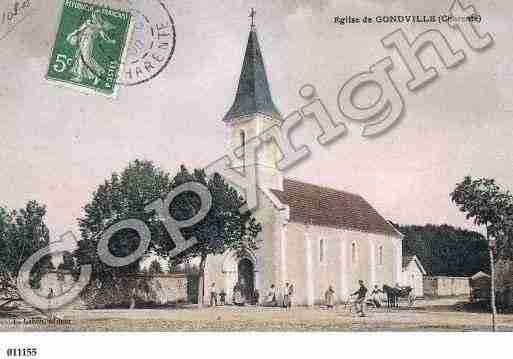 Ville de GONDEVILLE, carte postale ancienne