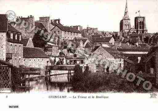 Ville de GUINGAMP, carte postale ancienne