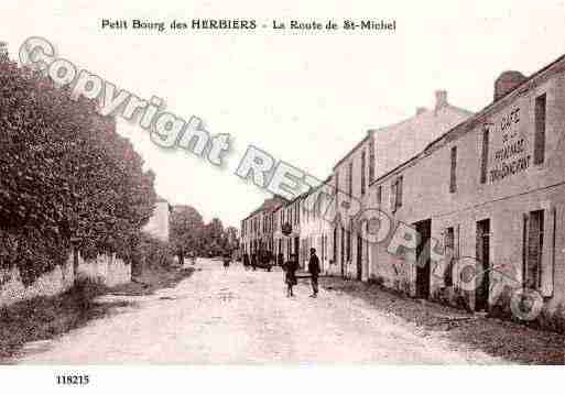 Ville de HERBIERS(LES), carte postale ancienne