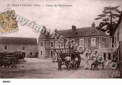 Ville de LAGNYLESEC, carte postale ancienne