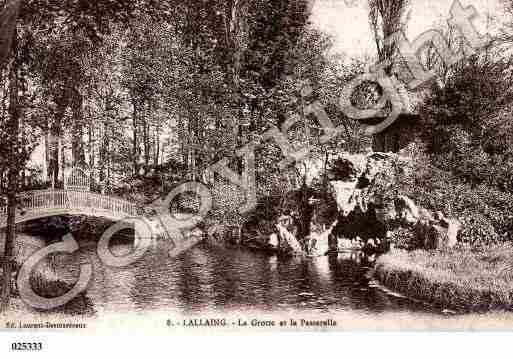 Ville de LALLAING, carte postale ancienne