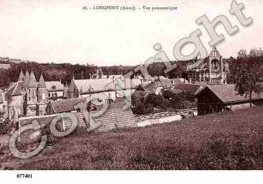 Ville de LONGPONT, carte postale ancienne