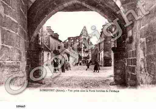 Ville de LONGPONT, carte postale ancienne