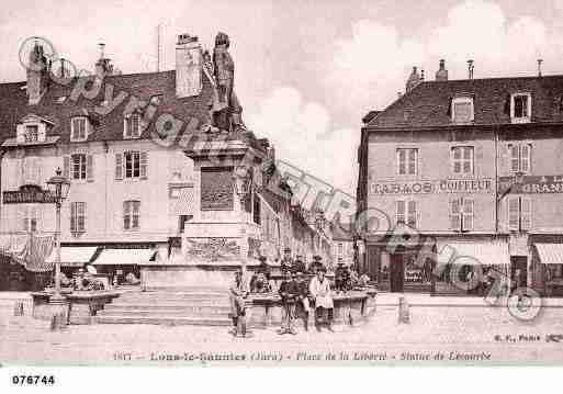 Ville de LONSLESAUNIER, carte postale ancienne