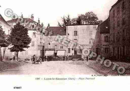 Ville de LONSLESAUNIER, carte postale ancienne