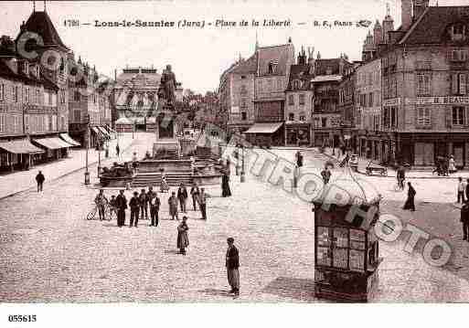 Ville de LONSLESAUNIER, carte postale ancienne