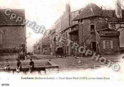 Ville de LOUHANS, carte postale ancienne