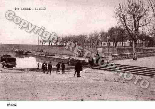 Ville de LUNEL, carte postale ancienne