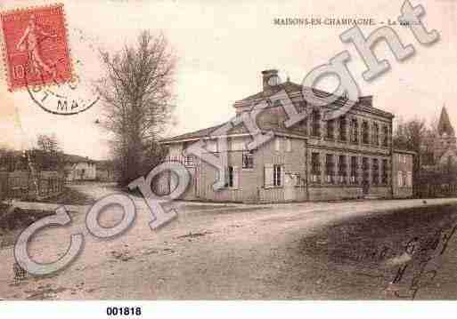 Ville de MAISONENCHAMPAGNE, carte postale ancienne