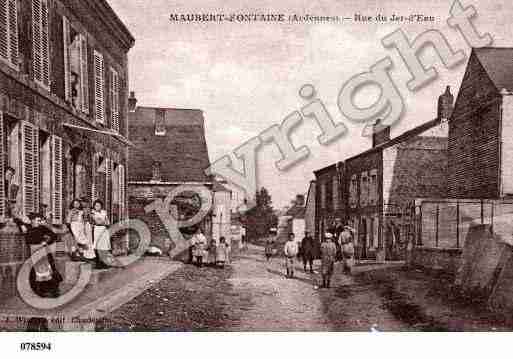 Ville de MAUBERTFONTAINE, carte postale ancienne
