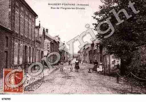 Ville de MAUBERTFONTAINE, carte postale ancienne