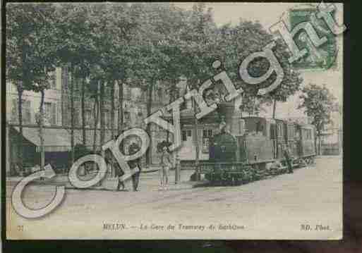 Ville de MELUN, carte postale ancienne