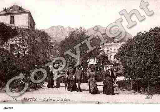 Ville de MENTON, carte postale ancienne