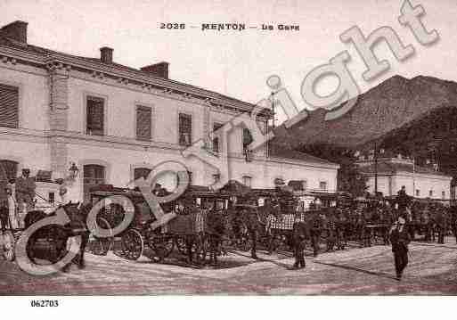 Ville de MENTON, carte postale ancienne