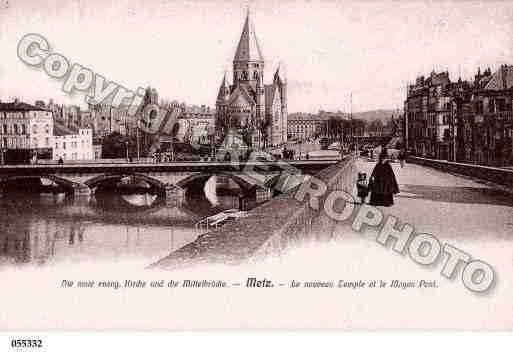 Ville de METZ, carte postale ancienne