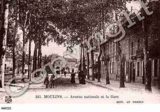 Ville de MOULINS, carte postale ancienne