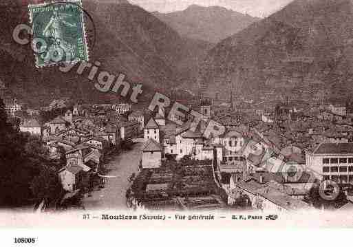 Ville de MOUTIERSTARENTAISE, carte postale ancienne