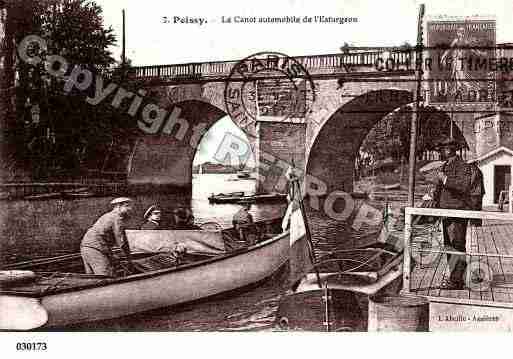 Ville de POISSY, carte postale ancienne