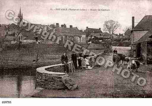 Ville de POUANCE, carte postale ancienne