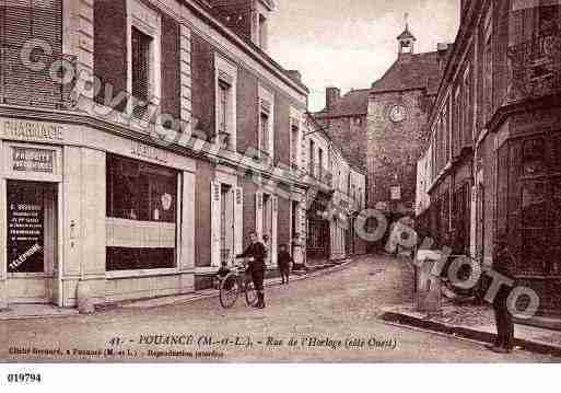 Ville de POUANCE, carte postale ancienne