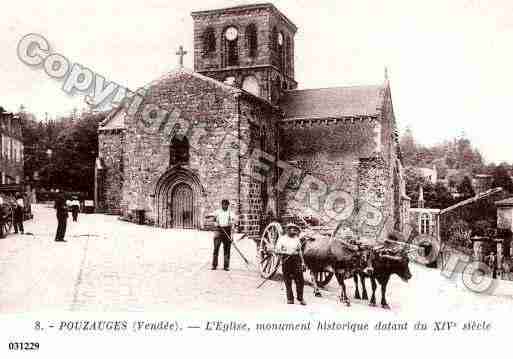 Ville de POUZAUGES, carte postale ancienne