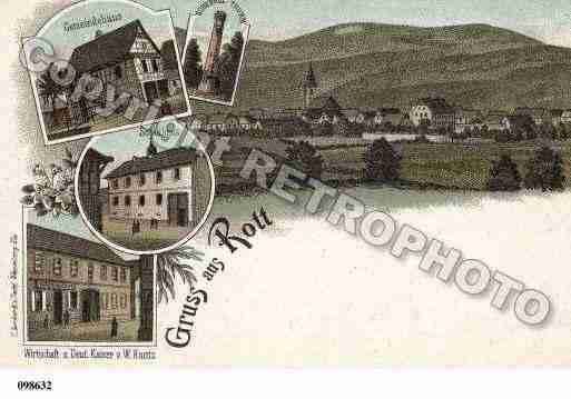 Ville de ROTHBACH, carte postale ancienne