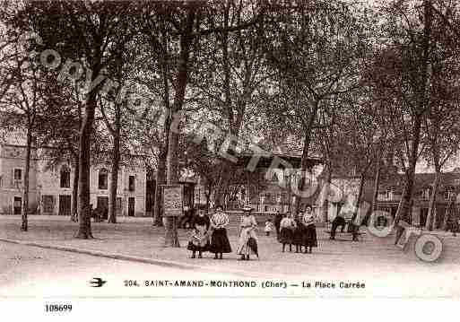 Ville de SAINTAMANDMONTROND, carte postale ancienne