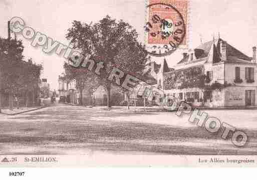 Ville de SAINTEMILION, carte postale ancienne