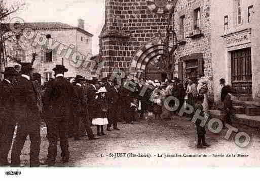 Ville de SAINTJUSTPRESBRIOUDE, carte postale ancienne