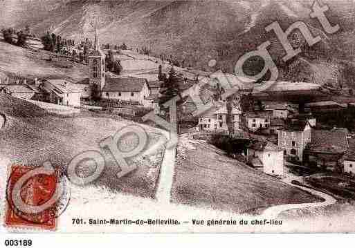 Ville de SAINTMARTINDEBELLEVILLE, carte postale ancienne