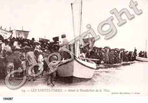 Ville de SAINTESMARIESDELAMER, carte postale ancienne