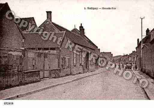 Ville de SALIGNY, carte postale ancienne