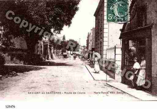 Ville de SAVIGNYENSANCERRE, carte postale ancienne