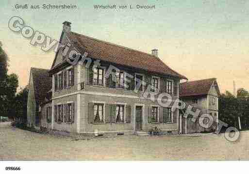 Ville de SCHNERSHEIM, carte postale ancienne