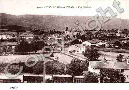 Ville de SIMANDRE, carte postale ancienne