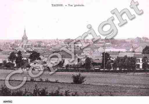 Ville de TAGNON, carte postale ancienne