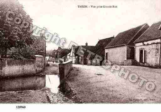 Ville de TREON, carte postale ancienne